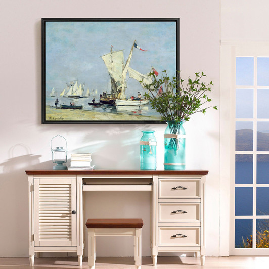 Eugene Louis Boudin,Sailing Boats,large wall art,framed wall art,canvas wall art,large canvas,M3693