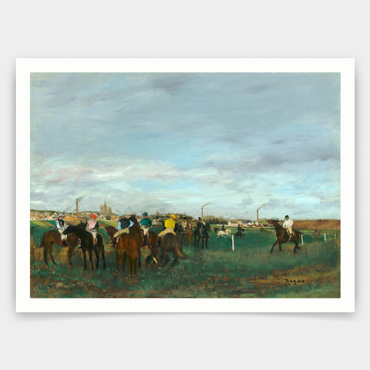 Edgar Degas,The Races,art prints,Vintage art,canvas wall art,famous art prints,q950