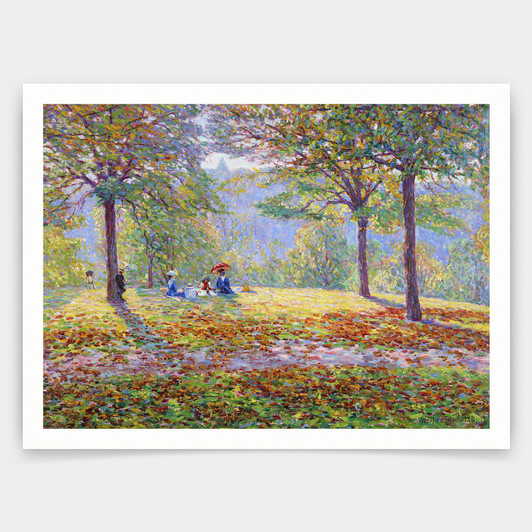 Wynford Dewhurst,The Picnic,art prints,Vintage art,canvas wall art,famous art prints,V5202