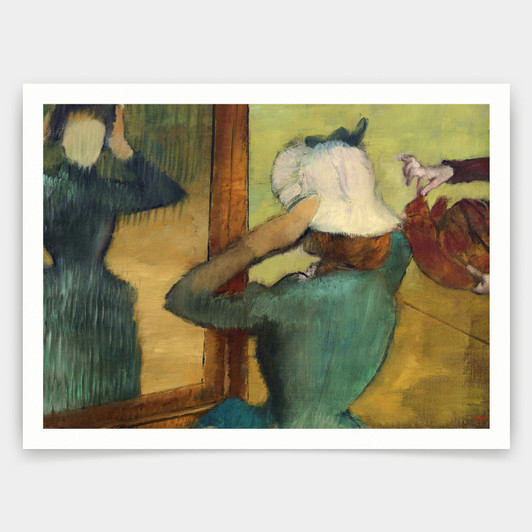 Edgar Degas,At the Milliner,art prints,Vintage art,canvas wall art,famous art prints,q940