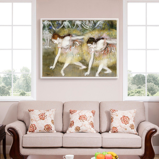 Edgar Degas,Dancers Bending Down,large wall art,framed wall art,canvas wall art,large canvas,M3523