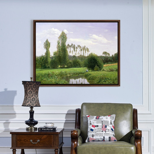 Claude Monet,View at Rouelles,large wall art,framed wall art,canvas wall art,large canvas,M3488