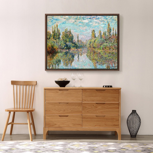 Claude Monet,The Seine at Vetheuil,large wall art,framed wall art,canvas wall art,large canvas,M3476