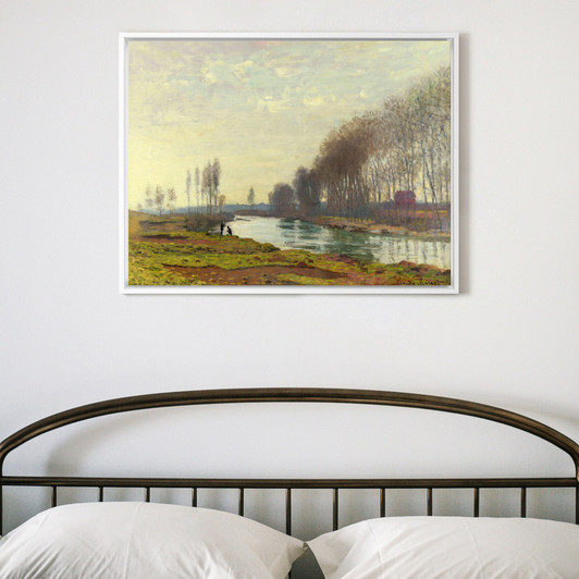 Claude Monet,The Petit Bras of the Seine at Argenteuil,large wall art,framed wall art,canvas wall art,large canvas,M3470