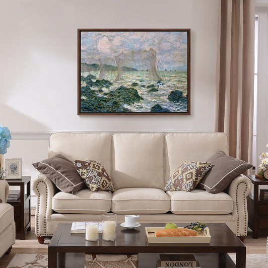 Claude Monet,The Nets,large wall art,framed wall art,canvas wall art,large canvas,M3469