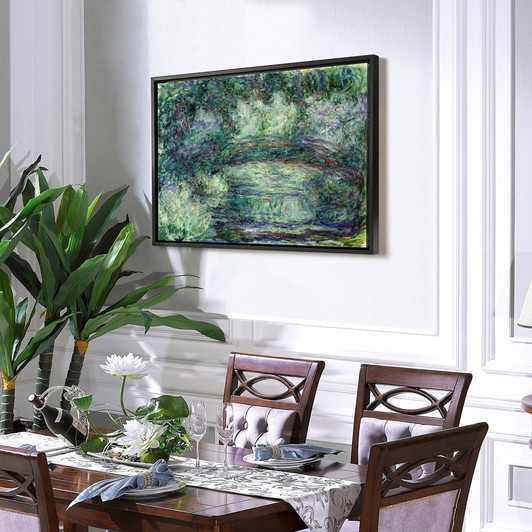 Claude Monet,The Japanese Bridge,large wall art,framed wall art,canvas wall art,large canvas, M3462