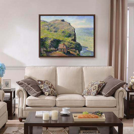 Claude Monet,The Customs House, Varengeville,large wall art,framed wall art,canvas wall art,large canvas,M3456