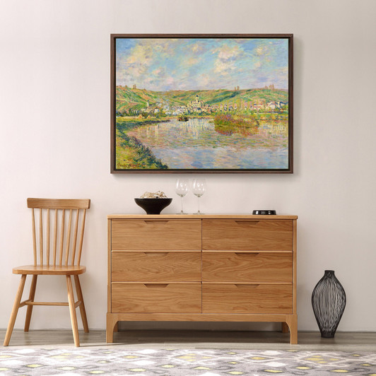 Claude Monet,Late Afternoon Vetheuil,large wall art,framed wall art,canvas wall art,large canvas,M3411