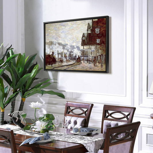 Claude Monet,Gare Saint-Lazare,large wall art,framed wall art,canvas wall art,large canvas,M3402
