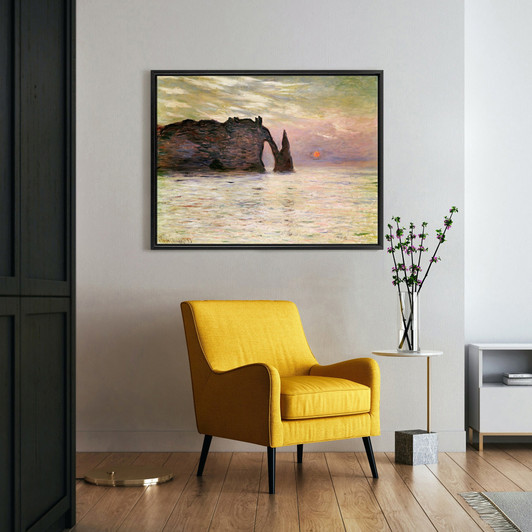 Claude Monet,Falaise dEtretat,large wall art,framed wall art,canvas wall art,large canvas,M3396