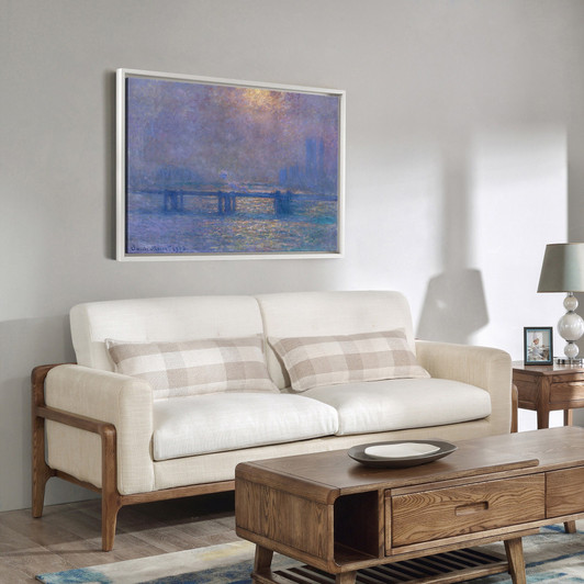 Claude Monet,Charing Cross Bridge, the Thames,large wall art,framed wall art,canvas wall art,large canvas,M3388