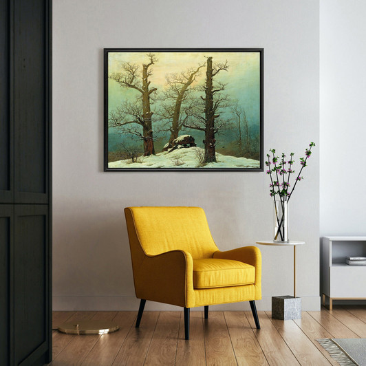 Caspar David Friedrich,Cairn in Snow, 1807,large wall art,framed wall art,canvas wall art,large canvas,M3304