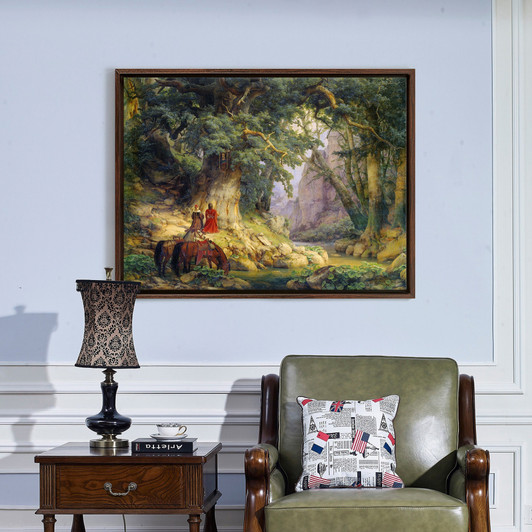 Carl Friedrich Lessingcarl Friedrich Lessing , the millennial oak,large wall art,framed wall art,canvas wall art,large canvas,M3291