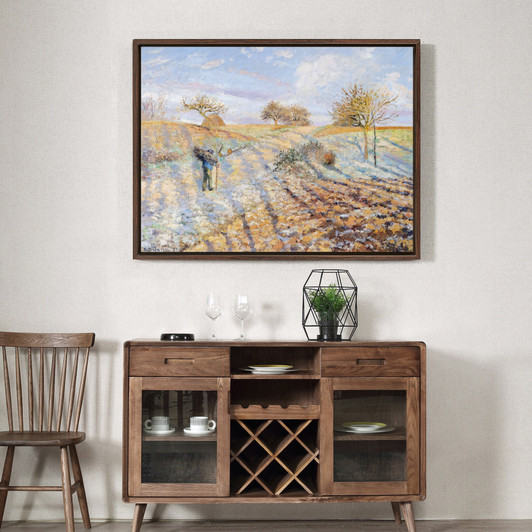 Camille Pissarro,White Frost,large wall art,framed wall art,canvas wall art,large canvas,M3288