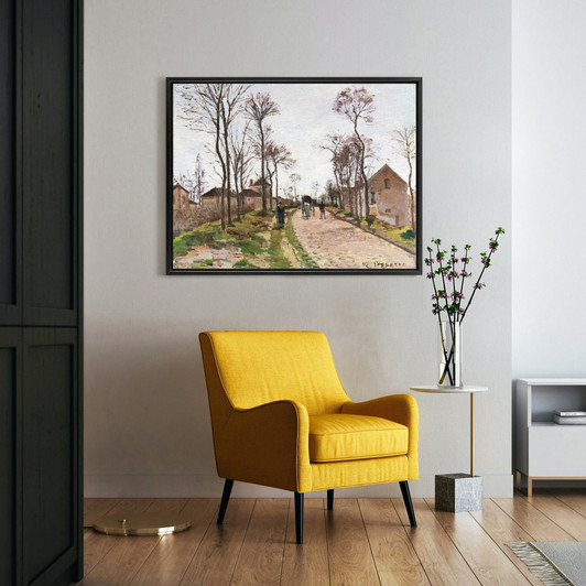 Camille Pissarro,The Road to Saint Cyr at Louveciennes,large wall art,framed wall art,canvas wall art,large canvas,M3285