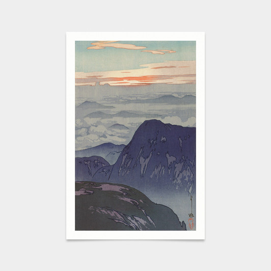 Yoshida Hiroshi,Sunrise at Eboshidake,japanese painting,art prints,Vintage art,canvas wall art,famous art prints,V2948