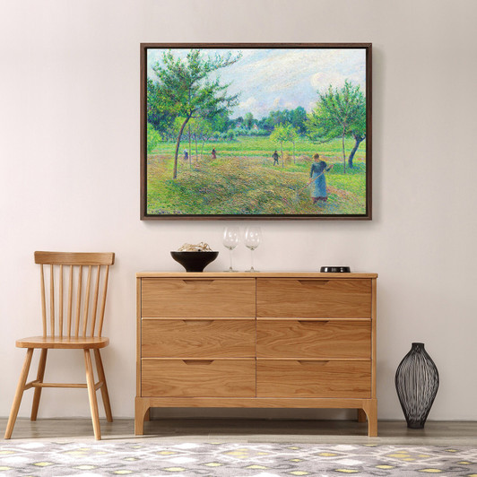 Camille Pissarro,Haymaking at Eragny, 1892,large wall art,framed wall art,canvas wall art,large canvas,M3247