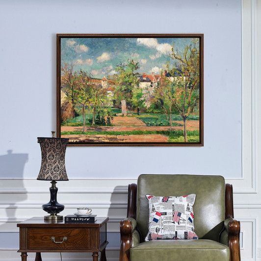Camille Pissarro,Garden in Full Sunlight,large wall art,framed wall art,canvas wall art,large canvas,M3244
