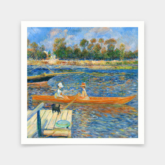 Pierre-Auguste Renoir,The Seine at Argenteuil,La Seine Ã  Argenteuil,art prints,Vintage art,canvas wall art,famous art prints,q2756