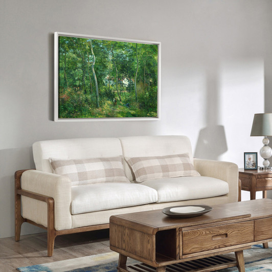 Camille Pissarro,Edge of the Woods Near L'Hermitage, Pontoise, 1879,large wall art,framed wall art,canvas wall art,large canvas,M3240