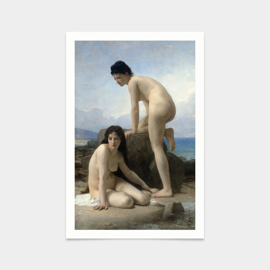 William Adolphe Bouguereau,Bathers, 1884,art prints,Vintage art,canvas wall art,famous art prints,V2916