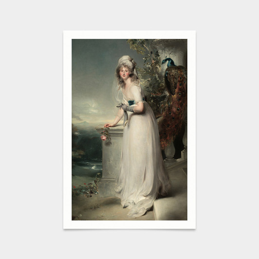 Thomas Lawrence,Portrait of Catherine Grey, Lady Manners, 1794,art prints,Vintage art,canvas wall art,famous art prints,V2885