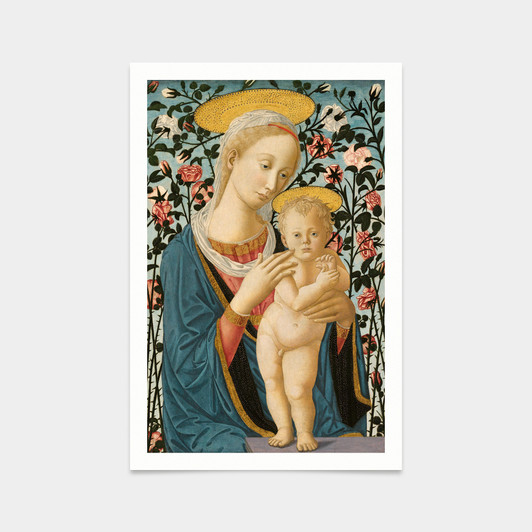 Pesellino,Madonna and Child,art prints,Vintage art,canvas wall art,famous art prints,V2831