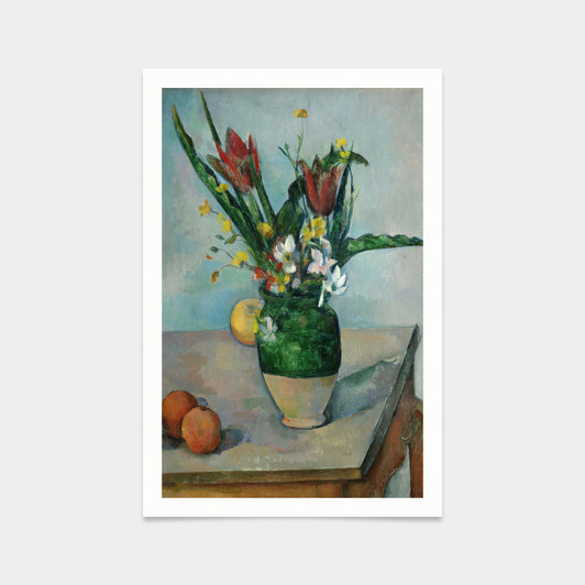 Paul Cezanne,The Vase of Tulips,art prints,Vintage art,canvas wall art,famous art prints,V2819