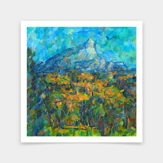 Paul Cezanne,Mount St.Victoire. Seen from Les Lauves,Landscape in Aix,1906,art prints,Vintage art,canvas wall art,famous art prints,q2743