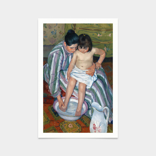 Mary Cassatt,The Child's Bath,art prints,Vintage art,canvas wall art,famous art prints,V2776