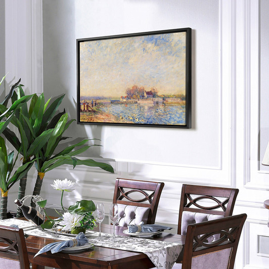 Alfred Sisley,Saint Mammès–Loing Canal,large wall art,framed wall art,canvas wall art,large canvas,M3073