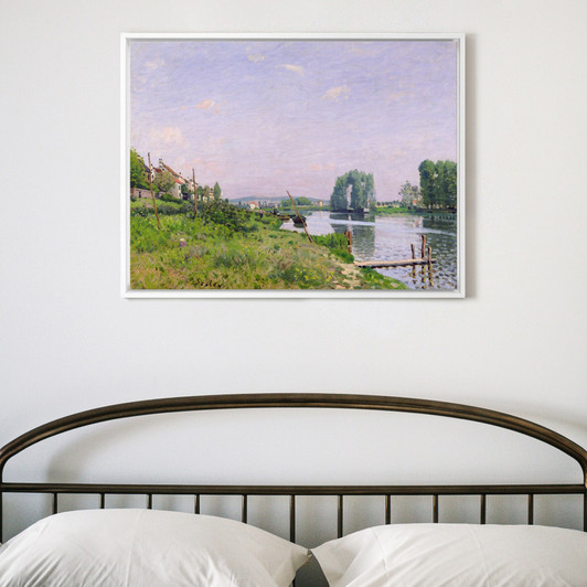 Alfred Sisley,Ile Saint Denis,large wall art,framed wall art,canvas wall art,large canvas,M3058