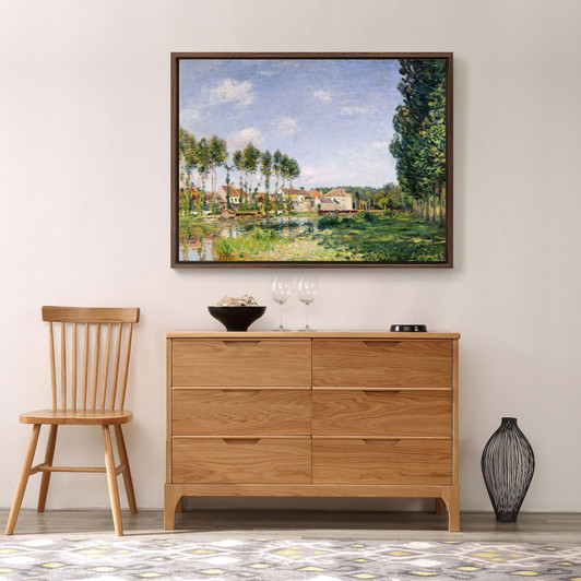 Alfred Sisley,Banks of the Loing,large wall art,framed wall art,canvas wall art,large canvas,M3045