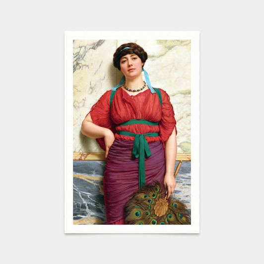 John William Godward,Eurypyle, 1920,art prints,Vintage art,canvas wall art,famous art prints,V2658