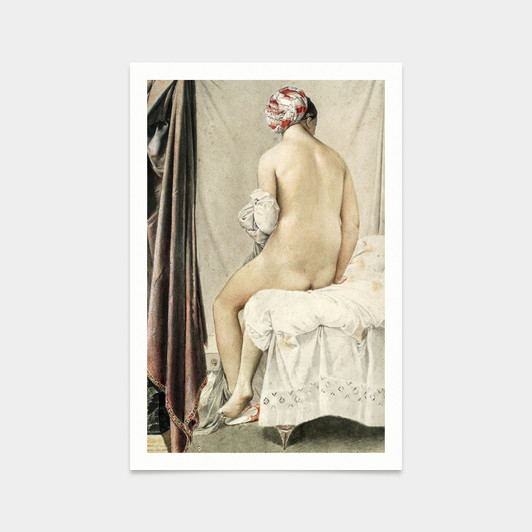 Jean-Auguste-Dominique Ingres,The Bather,The Valpincon Bather,art prints,Vintage art,canvas wall art,famous art prints,V2632