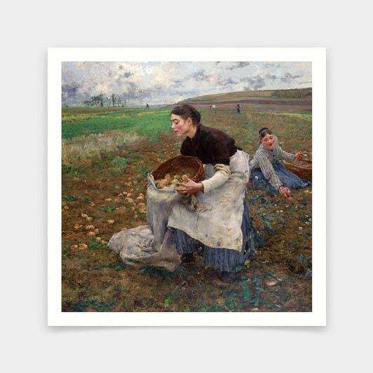 Jules Bastien-Lepage,October,art prints,Vintage art,canvas wall art,famous art prints,q2728