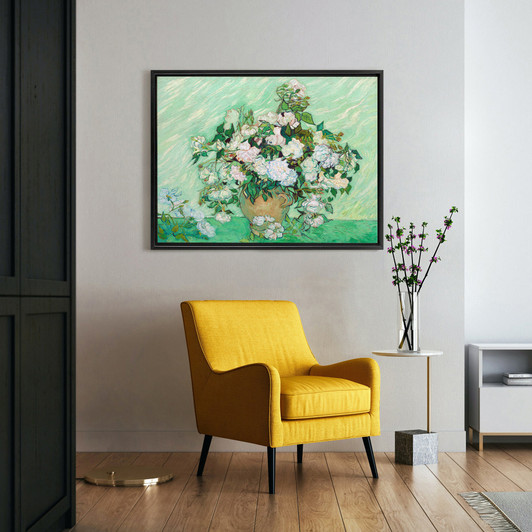 Vincent Van Gogh,Roses,Still Life With White Roses In A Vase,Canvas Print,Canvas Art,Canvas Wall Art,Large Wall Art,Framed Wall Art,P1457