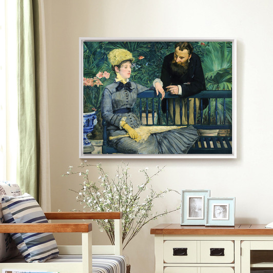Edouard Manet,In the Conservatory,canvas print,canvas art,canvas wall art,large wall art,framed wall art,p1513