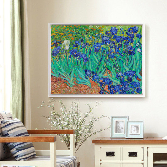 Vincent van Gogh,Irises,Blue flower field,canvas print,canvas art,canvas wall art,large wall art,framed wall art,p1440