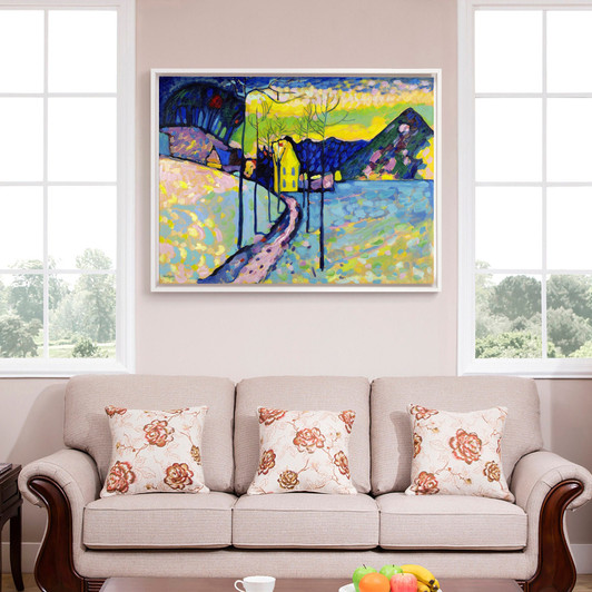 Wassily Kandinsky,Winter Landscape,canvas print,canvas art,canvas wall art,large wall art,framed wall art,p1496