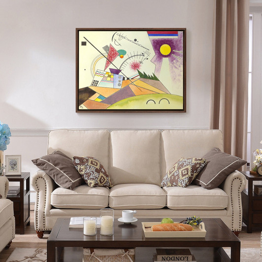 Wassily Kandinsky, Study for Moving Rest,Abstract art,canvas print,canvas art,canvas wall art,large wall art,framed wall art,p1492