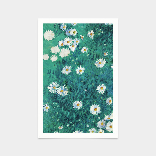 Gustave Caillebotte,Bed of Daisies,art prints,Vintage art,canvas wall art,famous art prints,V2473