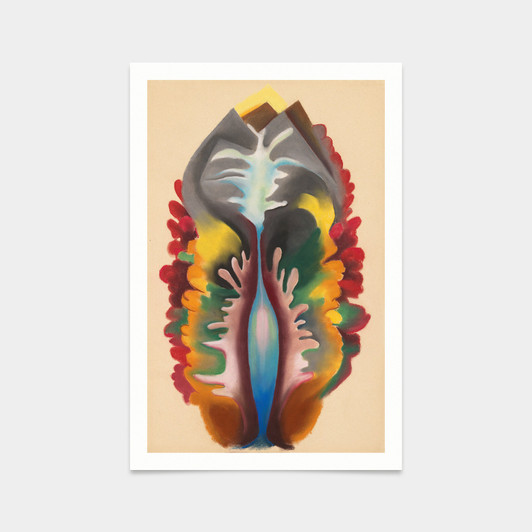 Georgia O'Keeffe,Abstraction, Seaweed and Water, 1920,art prints,Vintage art,canvas wall art,famous art prints,V2440