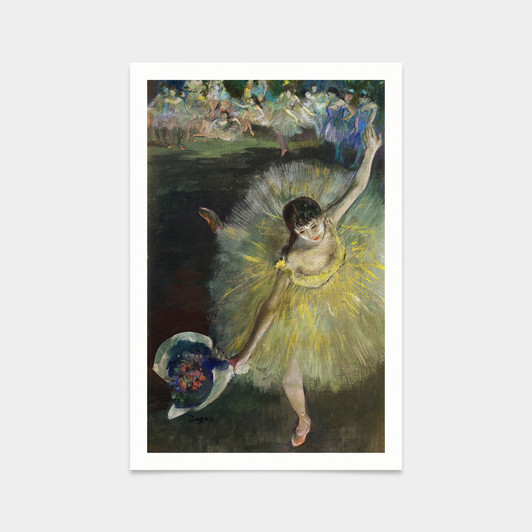 Edgar Degas,End of an Arabesque Pastel,art prints,Vintage art,canvas wall art,famous art prints,V2355