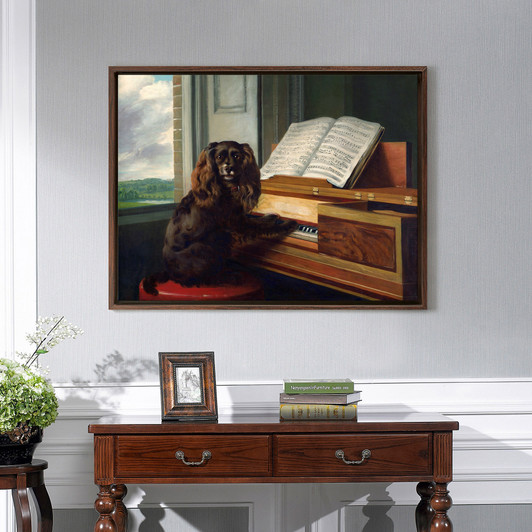 Philip Reinagle,Portrait of an Extraordinary Musical Dog,canvas print,canvas art,canvas wall art,large wall art,framed wall art,p1317