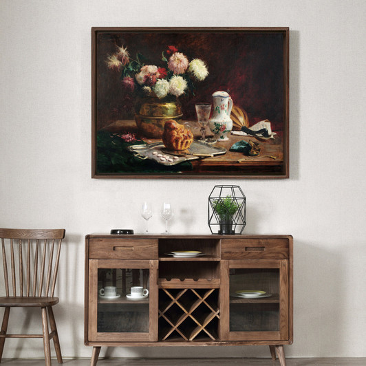 Pedro Alexandrino, Flowers and sweets, Vase still life,canvas print,canvas art,canvas wall art,large wall art,framed wall art,p1311