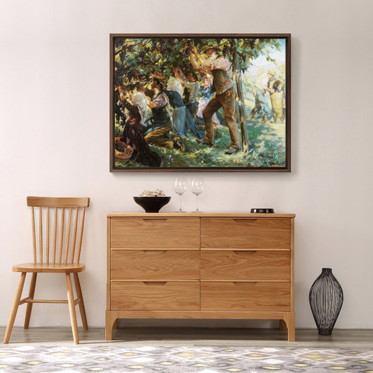Peder Severin Krøyer, Wine Harvest in the Tyrol,canvas print,canvas art,canvas wall art,large wall art,framed wall art,p1309