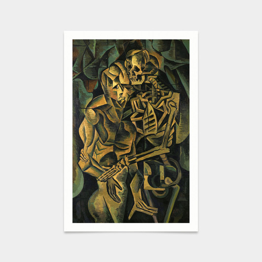 Bohumil Kubista,Kiss of a Death,art prints,Vintage art,canvas wall art,famous art prints,V2291