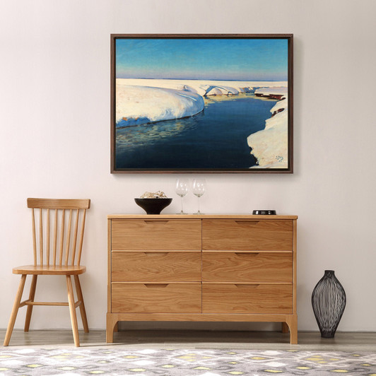 Julian Falat,The Snow,Glacier, river in the snow,canvas print,canvas art,canvas wall art,large wall art,framed wall art,p1187