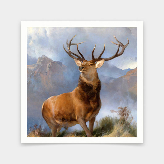 Sir Edwin Landseer,The Monarch of the Glen,red deer print,art prints,Vintage art,canvas wall art,famous art prints,q2778